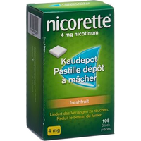 Nicorette Freshfruit 4 mg, wirkstoffhaltiges Kaugummi