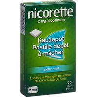Nicorette Polar Mint 2 mg, wirkstoffhaltiges Kaugummi