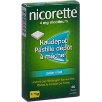 Nicorette Polar Mint 4 mg, wirkstoffhaltiges Kaugummi