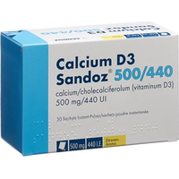 Calcium D3 Sandoz 500/440, Instant-Pulver mit Zitronenaroma