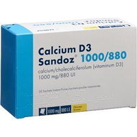Calcium D3 Sandoz 1000/880, Instant-Pulver mit Zitronenaroma