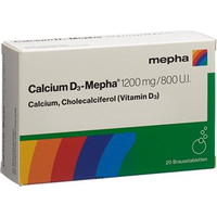 Calcium D3-Mepha 1200/800, Brausetabletten