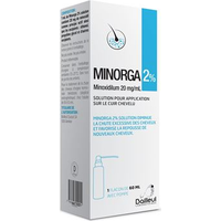 Minorga 2 %, solution pour application cutanée