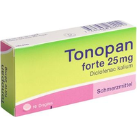 Tonopan forte 25 mg, Dragées