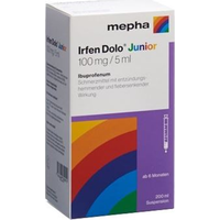 Irfen Dolo Junior 100 mg / 5 ml, Suspension